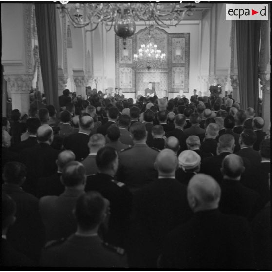 Alger. Palais d'été. Discours de Michel Debré.