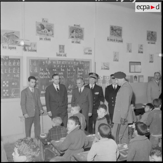 Rovigo. Ecole. Visite de Michel Debré.