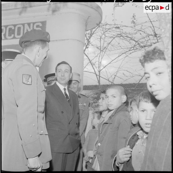 Rovigo. Ecole. Visite de Michel Debré.