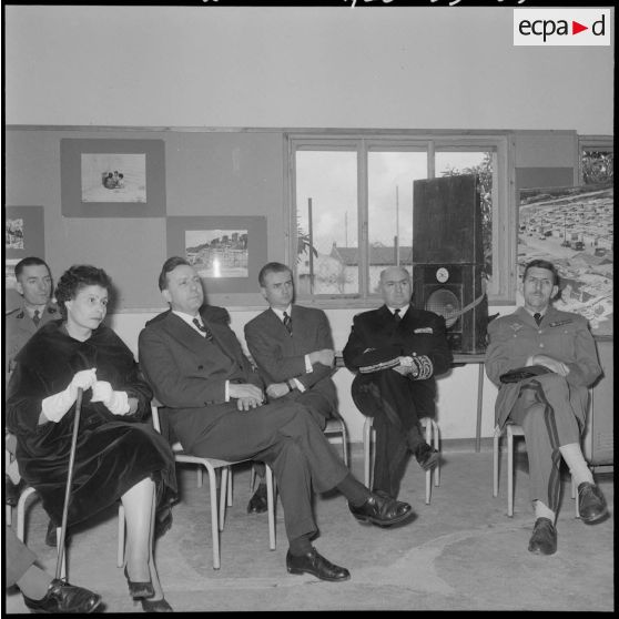 Rovigo. Ecole. Visite de Michel Debré.