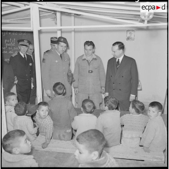 Rovigo. Ecole. Visite de Michel Debré.