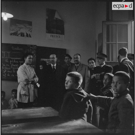 Rovigo. Ecole. Visite de Michel Debré.