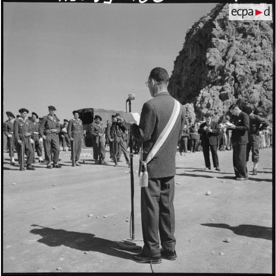 Agouni-Gueghrane. Discours d'Azem Ouali.