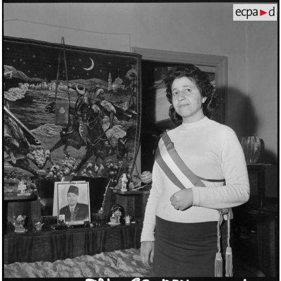 Portrait de mademoiselle Bouansa, députée de Mascara