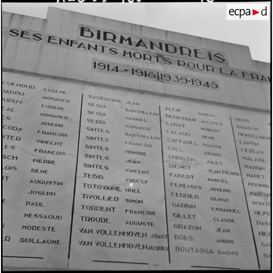 Birmandreïs. Monument aux morts.