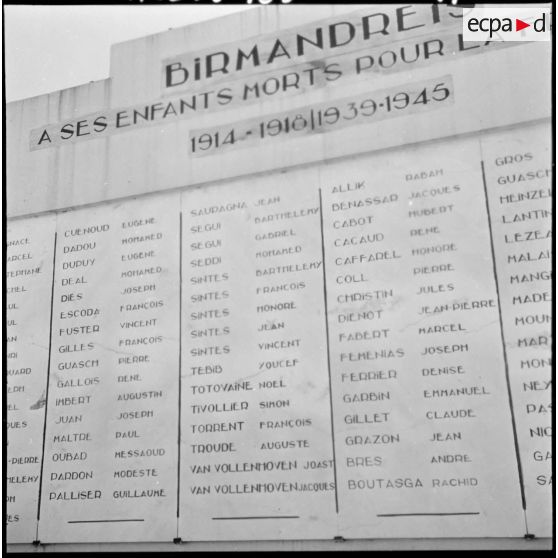 Birmandreïs. Monument aux morts.