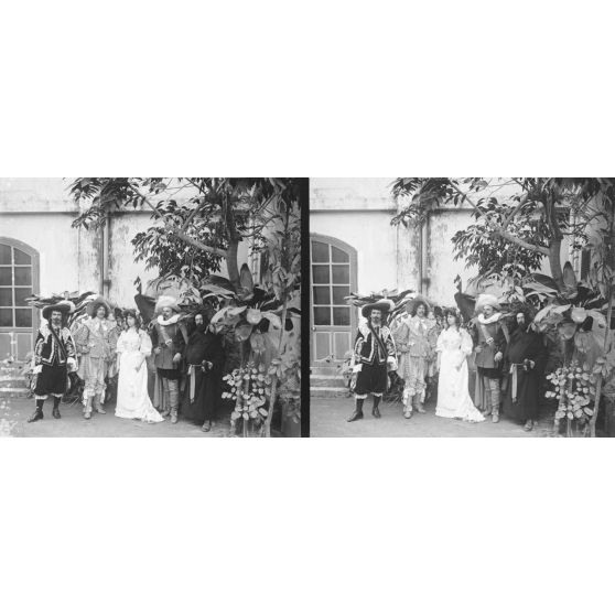 1016. Groupe des acteurs-amateurs. [légende d'origine]