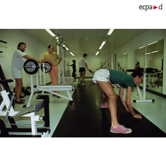 Paris 12e. Ministère des Finances. La salle de musculation.