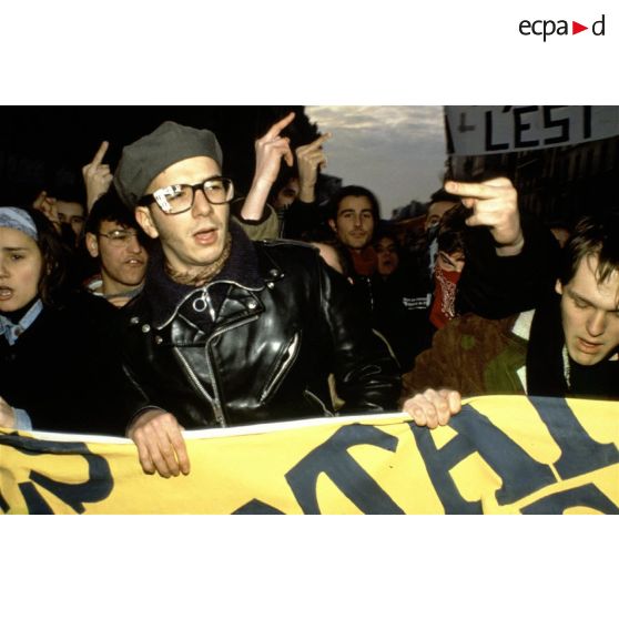 25 janvier 1992. Paris. Manifestation contre le racisme.