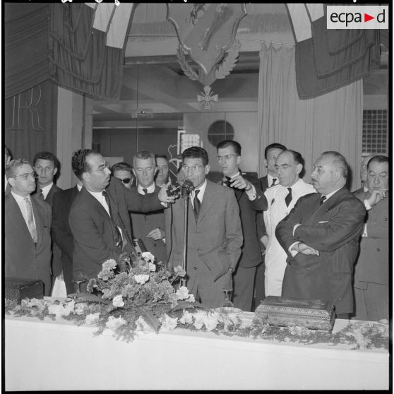 Alger. Mairie. Discours de monsieur Bouharaoua, président du conseil d'Alger.