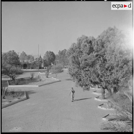 Colomb-Béchar. Jardin de l'hôpital militaire.