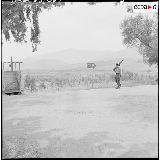 Tizi Ouzou. Poste de commandement du 2/93e régiment d'artillerie de montagne (RAM).