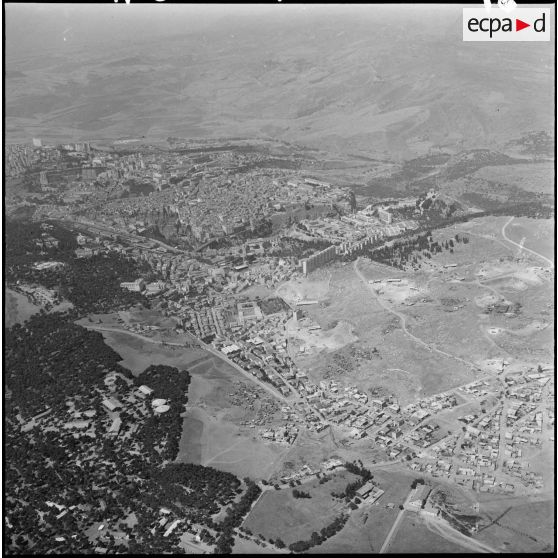 Prise de vue aérienne de Constantine.
