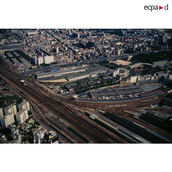 Paris 17e. Gare de marchandises SNCF, réseau Saint-Lazare.