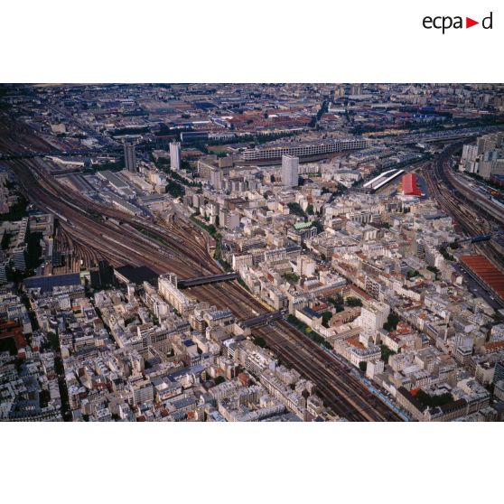 Paris 18e. Réseau SNCF Nord et Est - Secteur Chapelle.