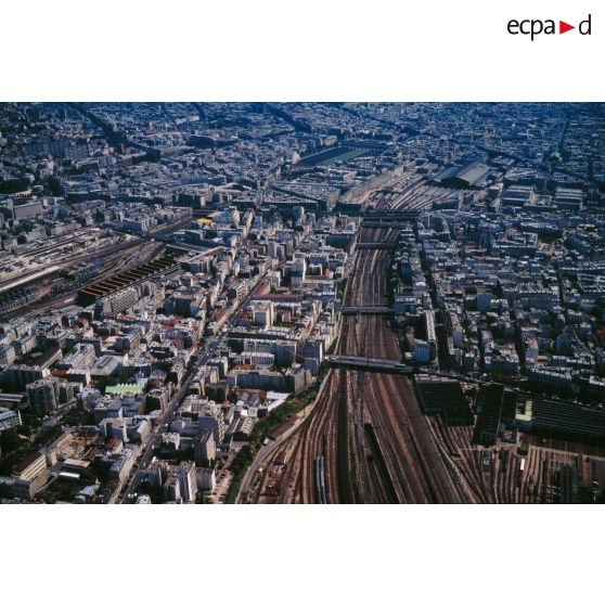 Paris 18e. Réseau SNCF Nord et Est - Secteur Chapelle.