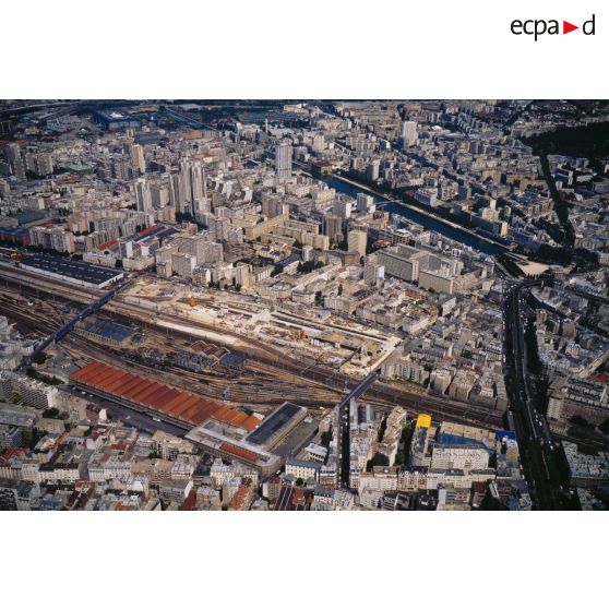 Paris 19e et Paris 18e. Réseau SNCF Est - Secteur Aubervilliers.