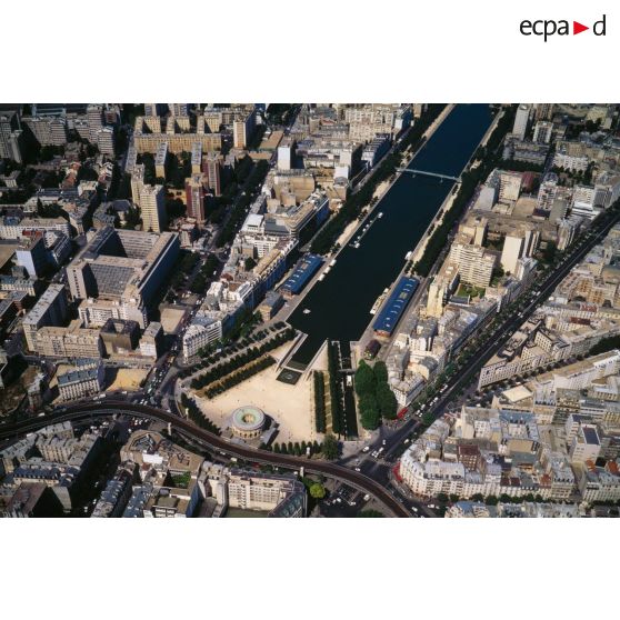 Paris 19e. Secteur Flandre Sud - Bassin de la Villette.