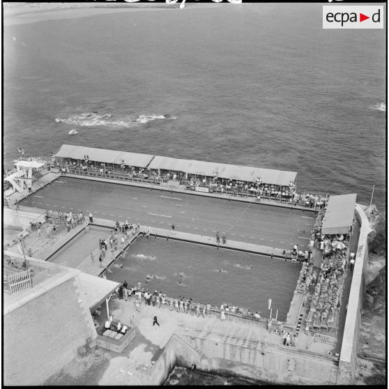 Championnat de France de natation à la piscine d'El Kettani.