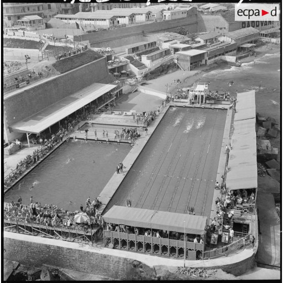 Championnat de France de natation à la piscine d'El Kettani.