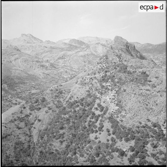 Prise de vue aérienne de la Grande Kabylie.