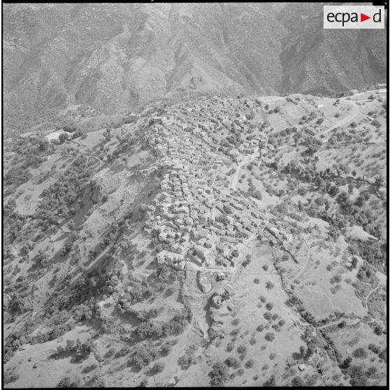 Prise de vue aérienne de la Grande Kabylie.