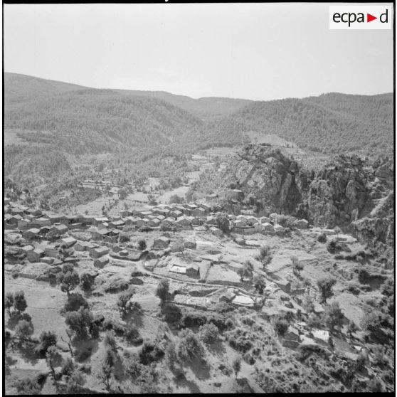 Prise de vue aérienne de la Grande Kabylie.