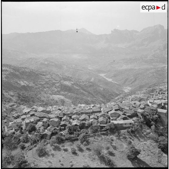 Prise de vue aérienne de la Grande Kabylie.