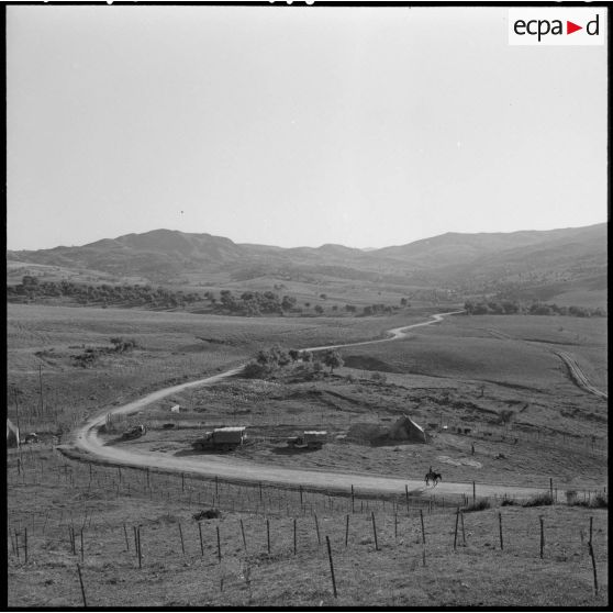 Barrage avant nord à la frontière tunisienne.