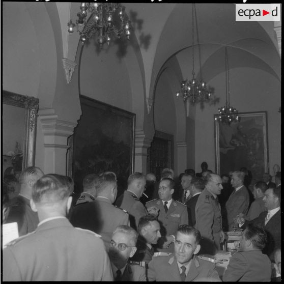 Alger. Cercle des officiers. Réunion des Saint-Maixentais d'Algérie. Réception.