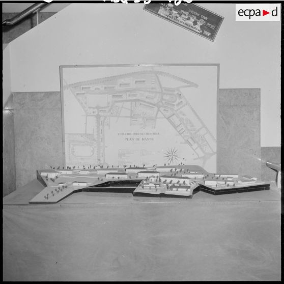 Plan de l'école militaire de Cherchell.