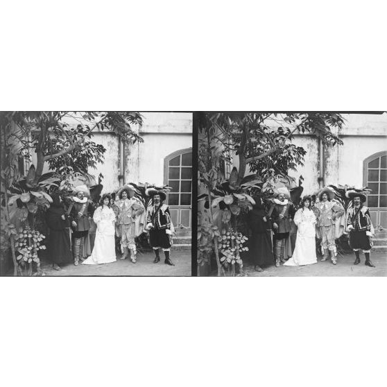 1016. Groupe des acteurs-amateurs. [légende d'origine]