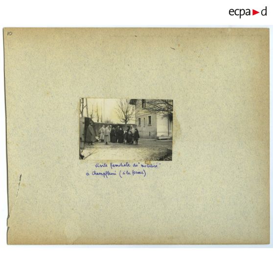 Neuvième page de l'album dérelié de Georges Pila relatif à la première guerre mondiale.