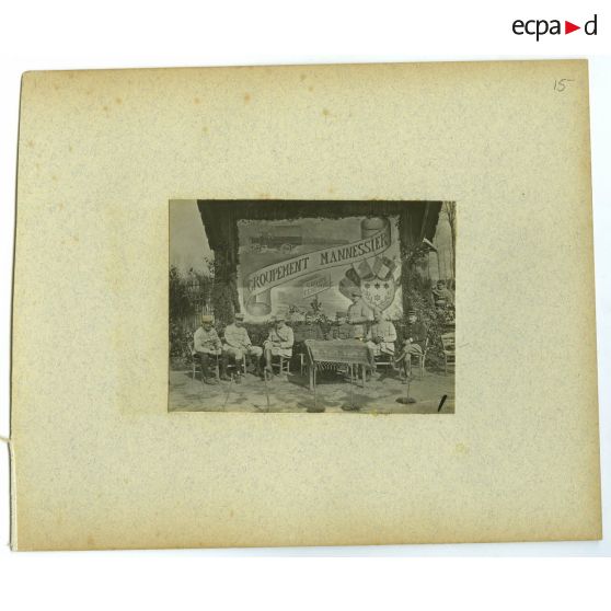 Quatorzième page de l'album dérelié de Georges Pila relatif à la première guerre mondiale.