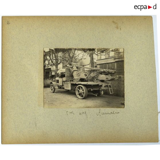 Quinzième page de l'album dérelié de Georges Pila relatif à la première guerre mondiale.