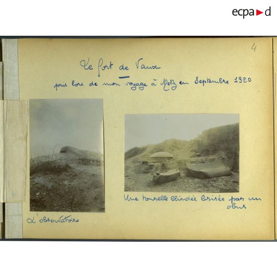 Vingt-neuvième page de l'album dérelié de Georges Pila relatif à la première guerre mondiale.