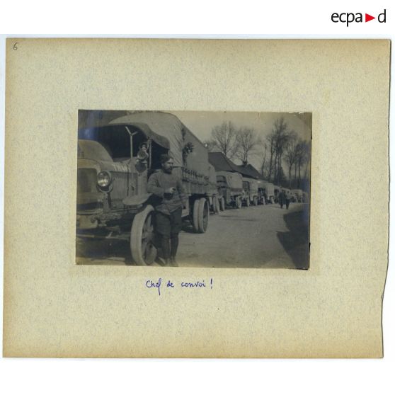 Cinquième page de l'album dérelié de Georges Pila relatif à la première guerre mondiale.