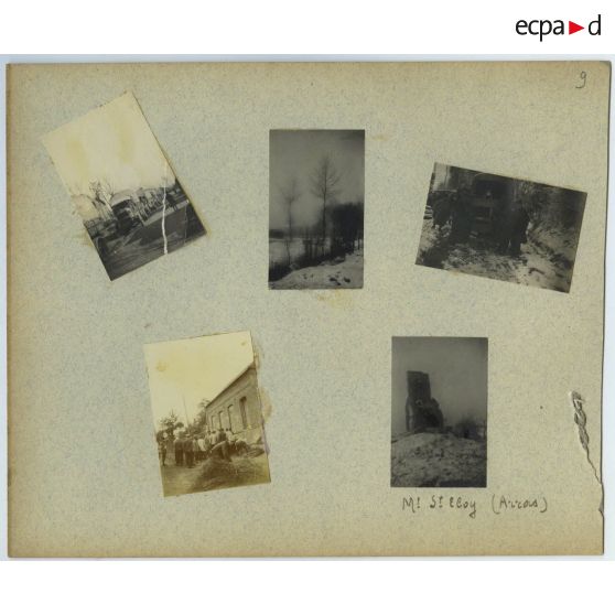 Huitième page de l'album dérelié de Georges Pila relatif à la première guerre mondiale.