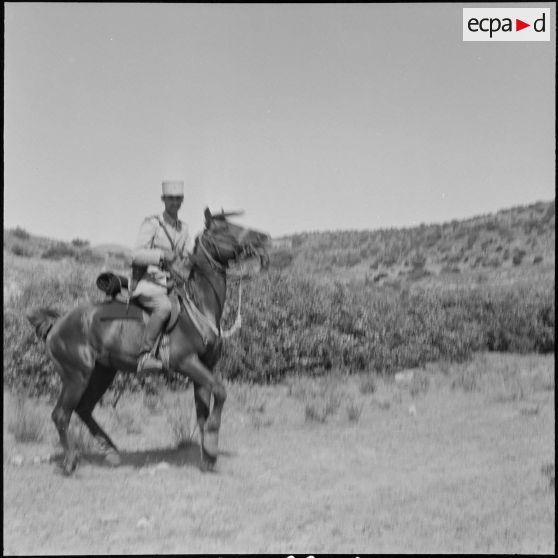 La 11e compagnie nomade et le 70e RG à Berrouaghia et Bouïra. [Description en cours]