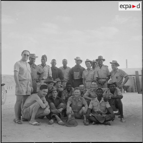 La 11e CSPA (11e compagnie saharienne portée africaine) à Tindouf. [Description en cours]