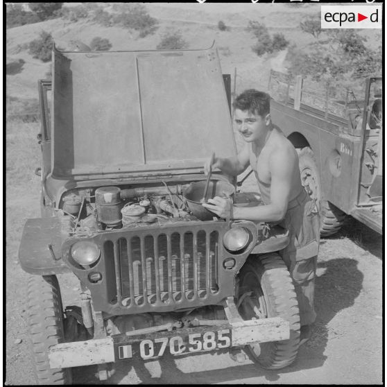 Le 1/43e RA à Tizi-Gheniff. [Description en cours]