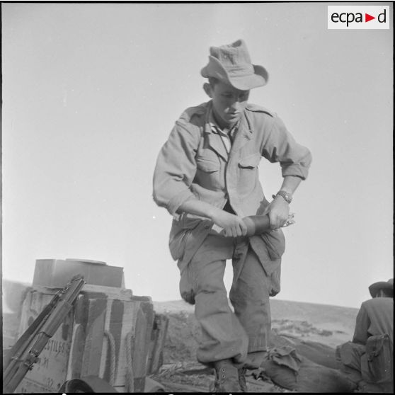 Le 1/42e RA à Chasseriau. [Description en cours]