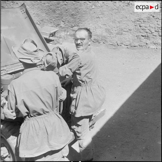 Le 1/42e RA à Chasseriau. [Description en cours]