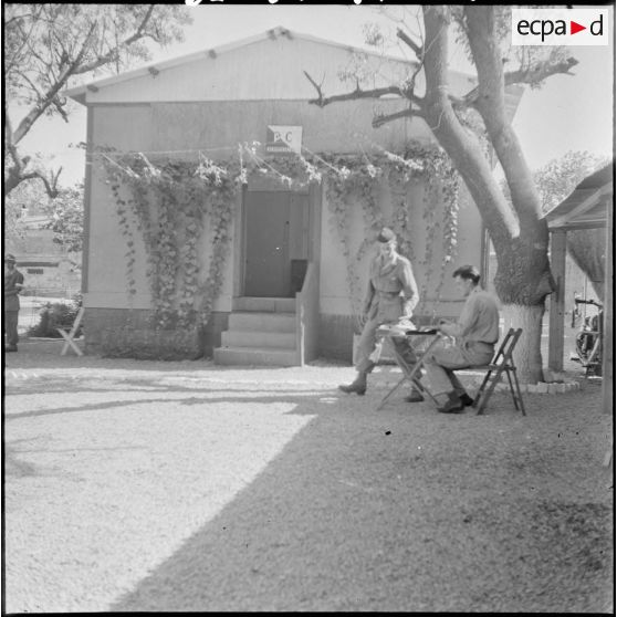 La 262e compagnie de circulation routière (262e CCR) à Tlemcen. [Description en cours]