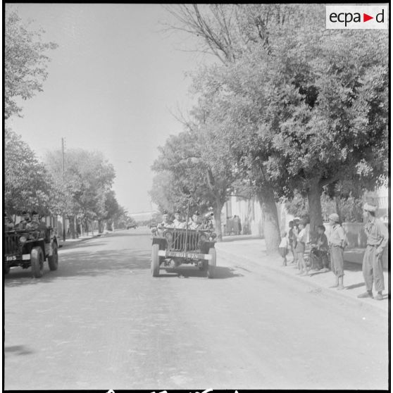 Le 20e bataillon de chasseurs à pied (20e BCP) à Palikao. [Description en cours]