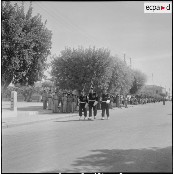Le 20e bataillon de chasseurs à pied (20e BCP) à Palikao. [Description en cours]