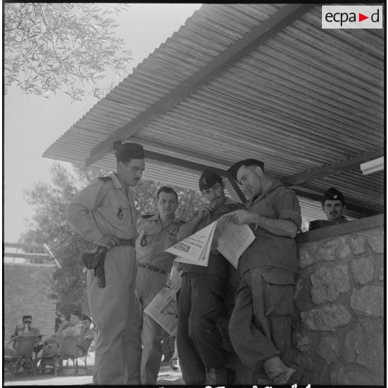 Le 20e bataillon de chasseurs à pied (20e BCP) à Palikao. [Description en cours]