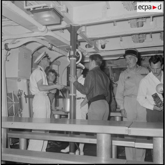 Vie à bord de l'escorteur d'escadre le Duperré. [Description en cours]
