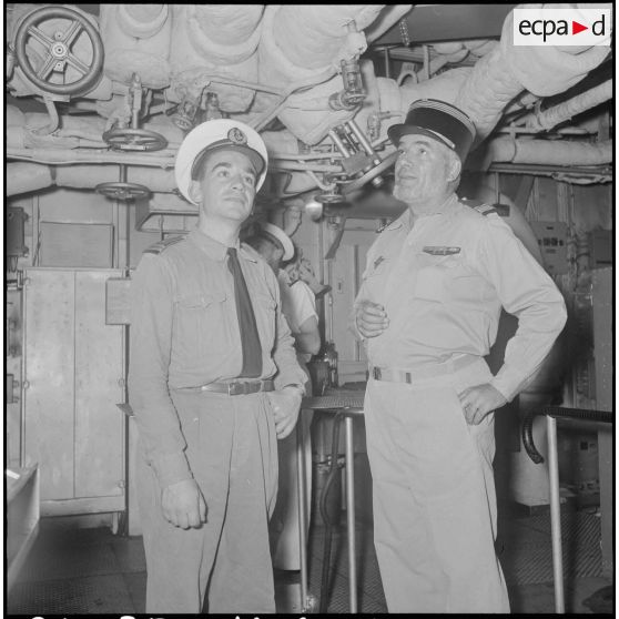 Vie à bord de l'escorteur d'escadre le Duperré. [Description en cours]