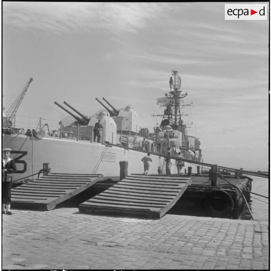 Vie à bord de l'escorteur d'escadre le Duperré. [Description en cours]